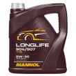 5L -  5W30 LONGLIFE 504 /507 AUDI SKODA  VW  MANNOL 7715  BMW LL04 sintetiskā motoreļļa 5w-30